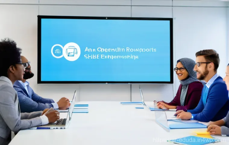 개방형 교육 자원 생태계에서의 현장 실습 기회 - **Prompt 2: Hands-On Skill Building with OERs**
    "A close-up, action-oriented shot of a focused y...