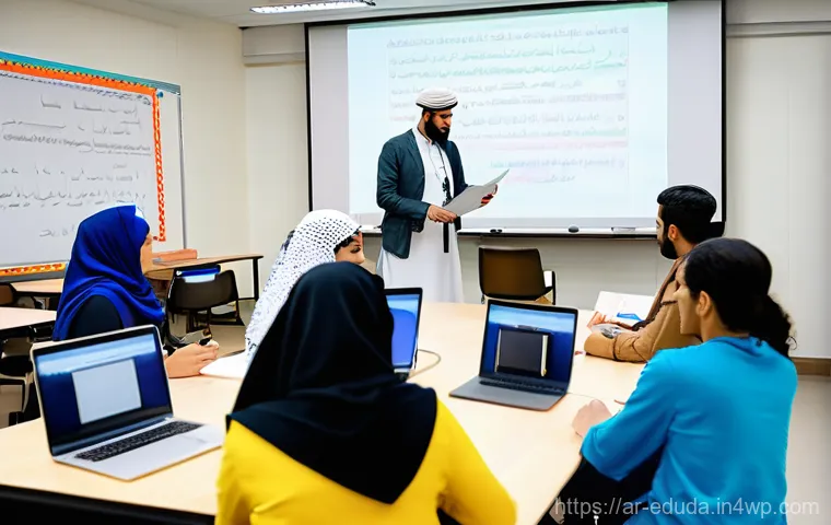 개방형 교육 자원 생태계의 네트워킹 전략 - **Prompt 1: "Digital Learning for All in a Vibrant Arab City"**
    A vibrant, sunlit scene depictin...