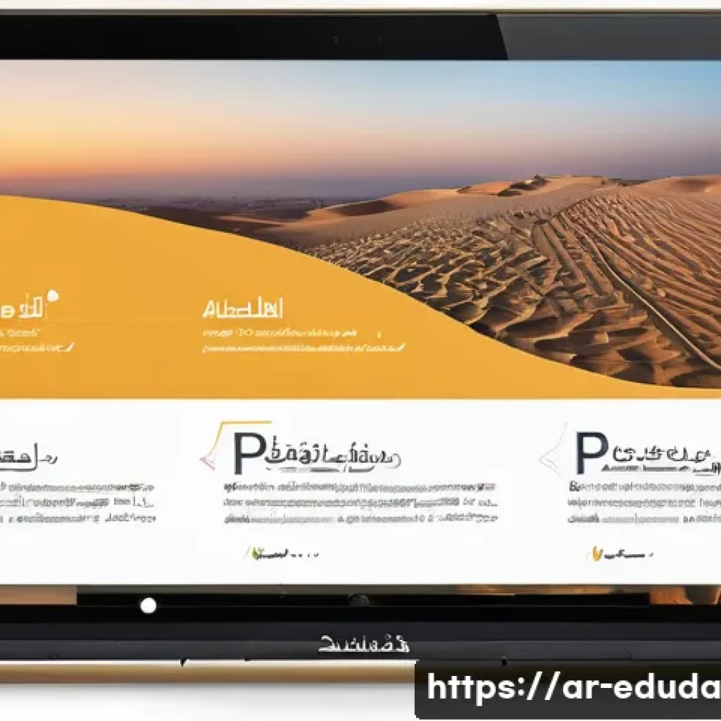 개방형 교육 자원 생태계 이용자 경험 개선 방안 - A modern, clean educational platform interface designed for Arabic-speaking users, featuring a simpl...